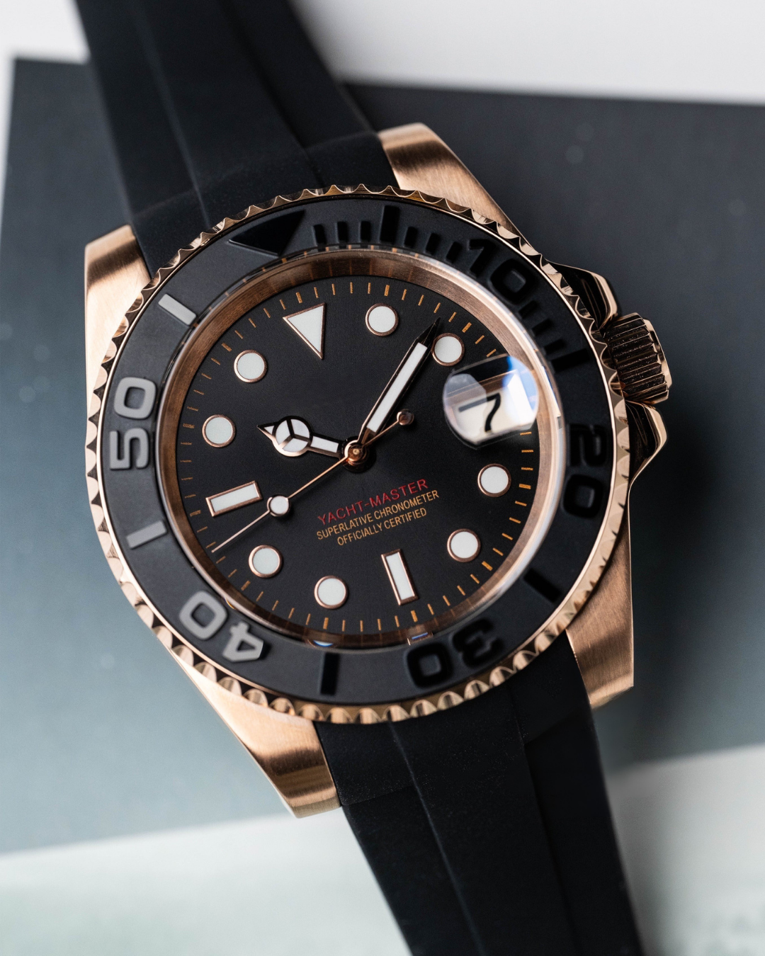SEIKOMARINER | ROSE GOLD - BLACK