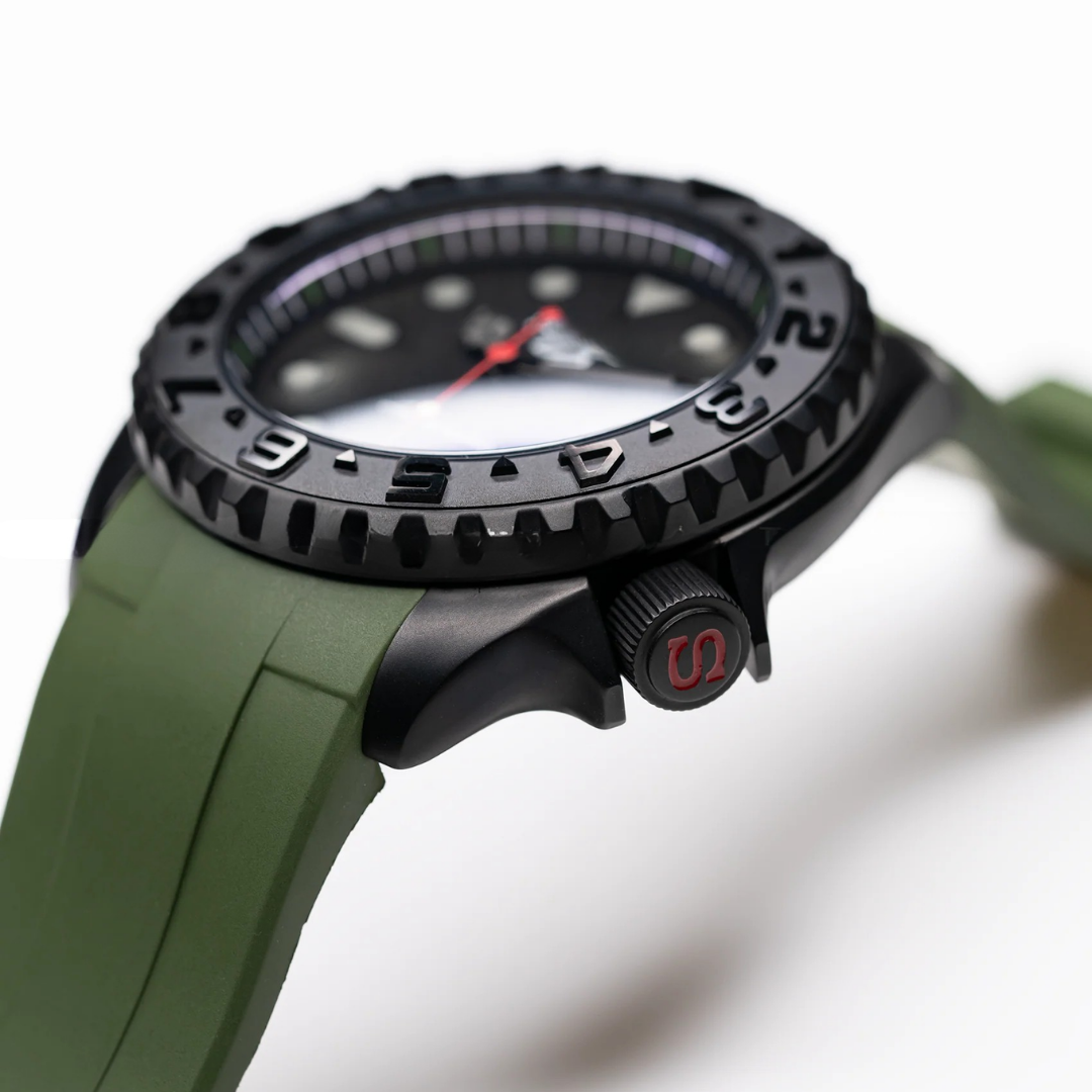 TRM All Black | Green V2 Sports Series