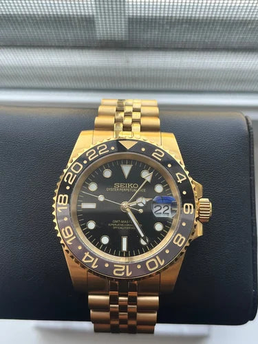 SEIKO MOD | GMT BRUCE WAYN | GOLDEN | BLACK