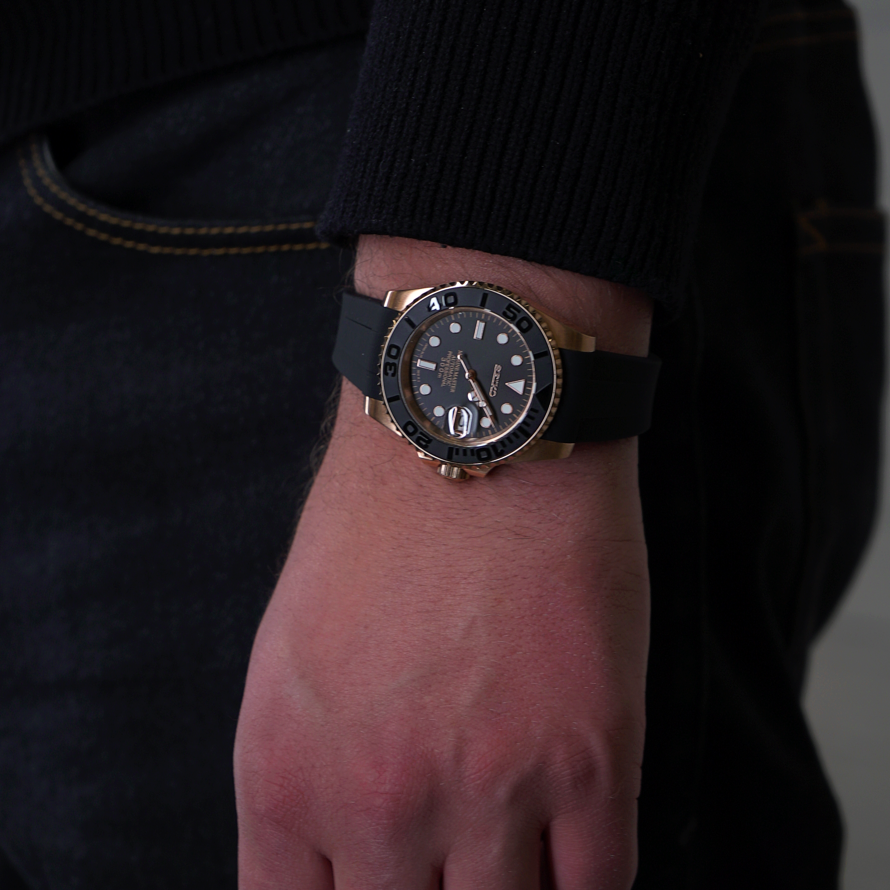 Seikomariner Rosegold Rubber