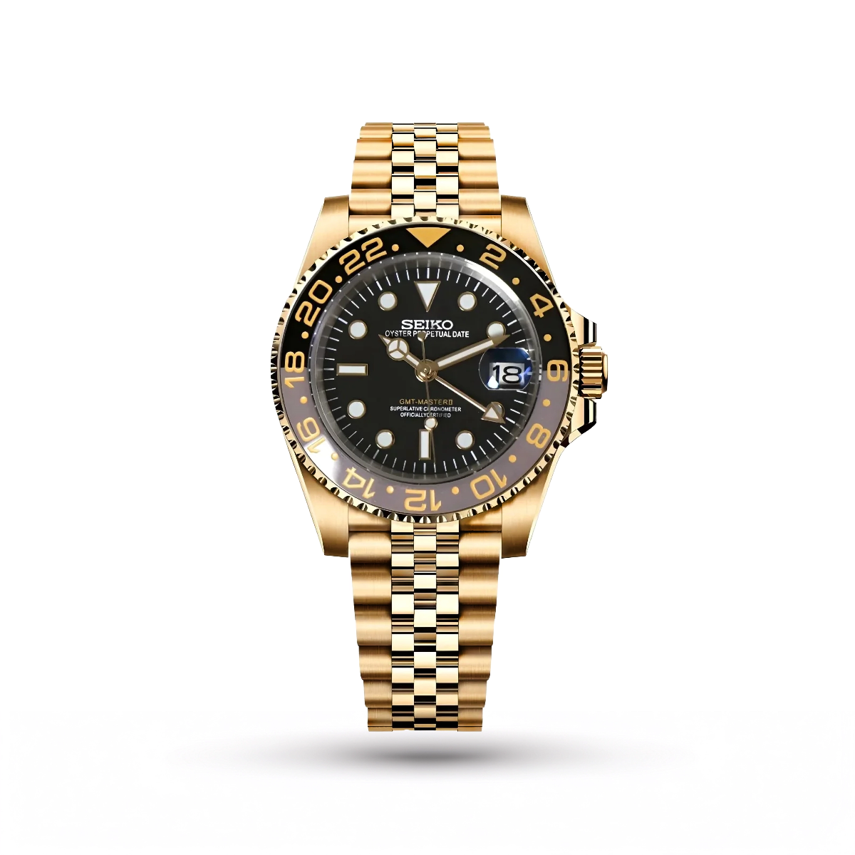 SEIKO MOD | GMT BRUCE WAYN | GOLDEN | BLACK