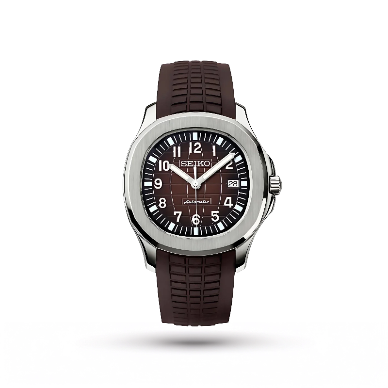 SEIKO MOD | AQUANAUT | BROWN | BROWN NUMERIC DIAL