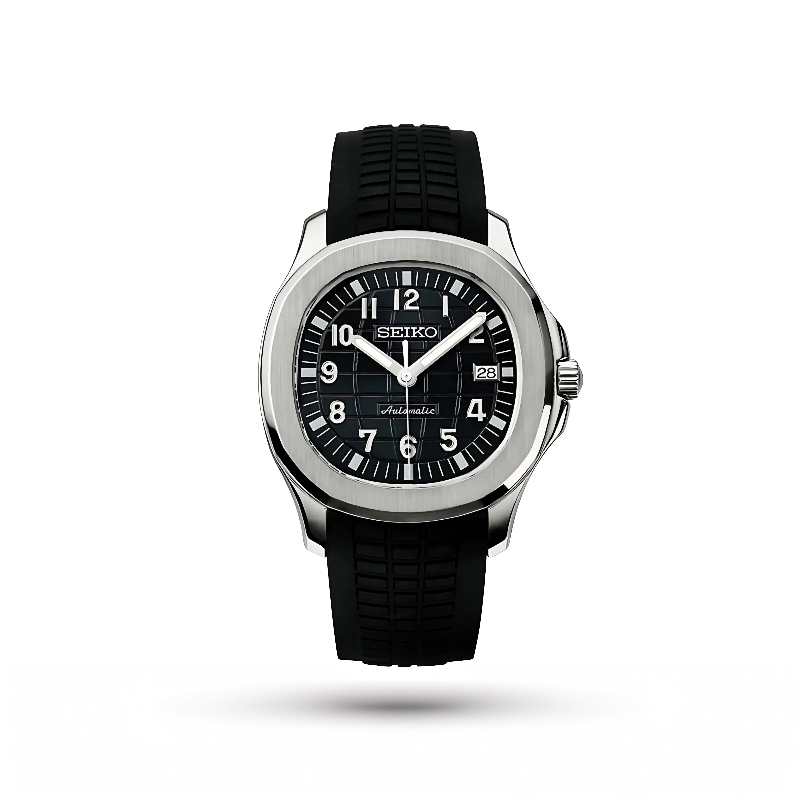 SEIKO MOD | AQUANAUT | BLACK | BLACK DIAL
