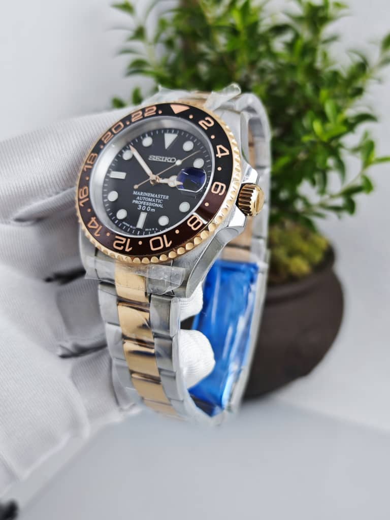 SEIKO MOD | ROOT BEAR | TWO TONE | BLACK DIAL