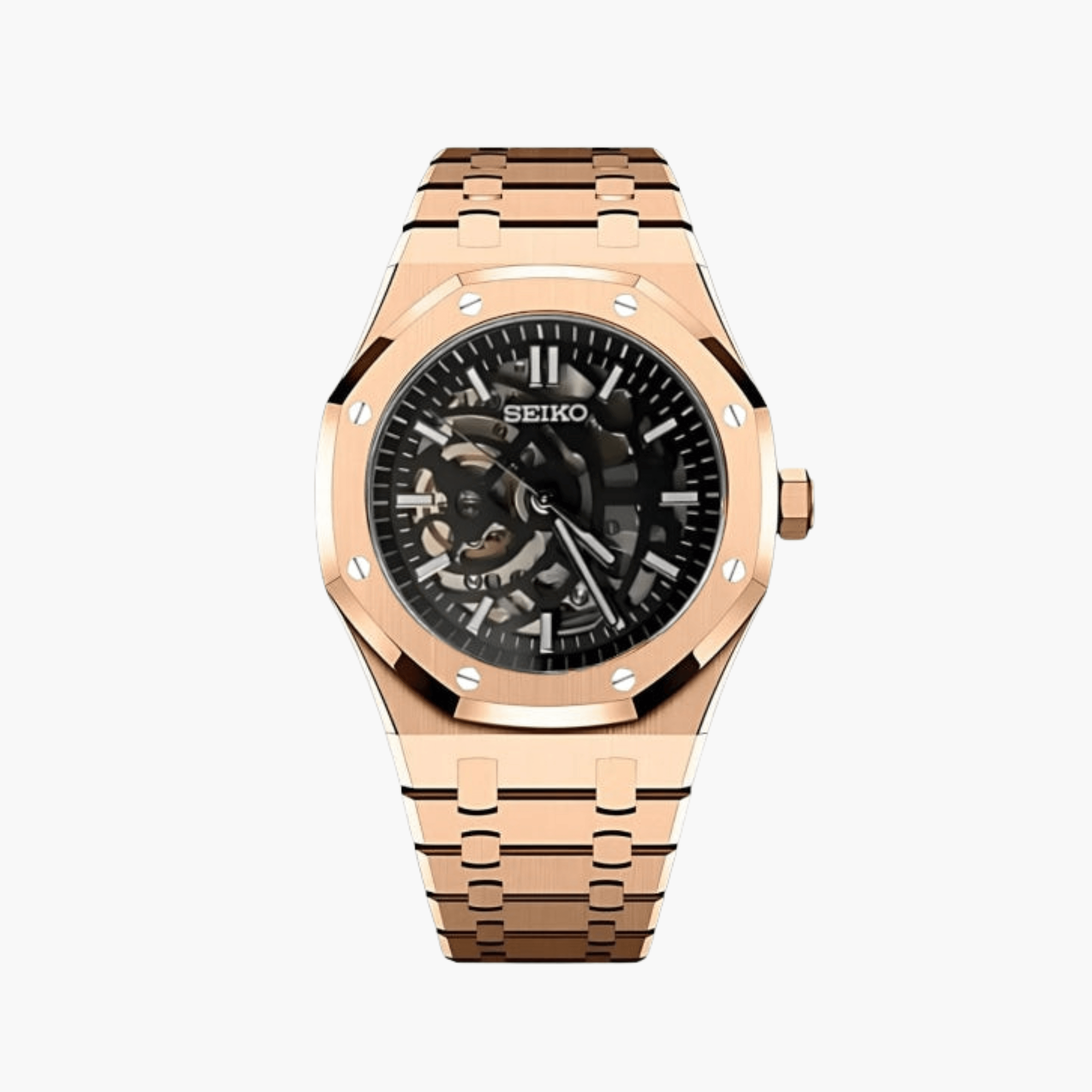 Royal Seikoak Skeleton Rosegold