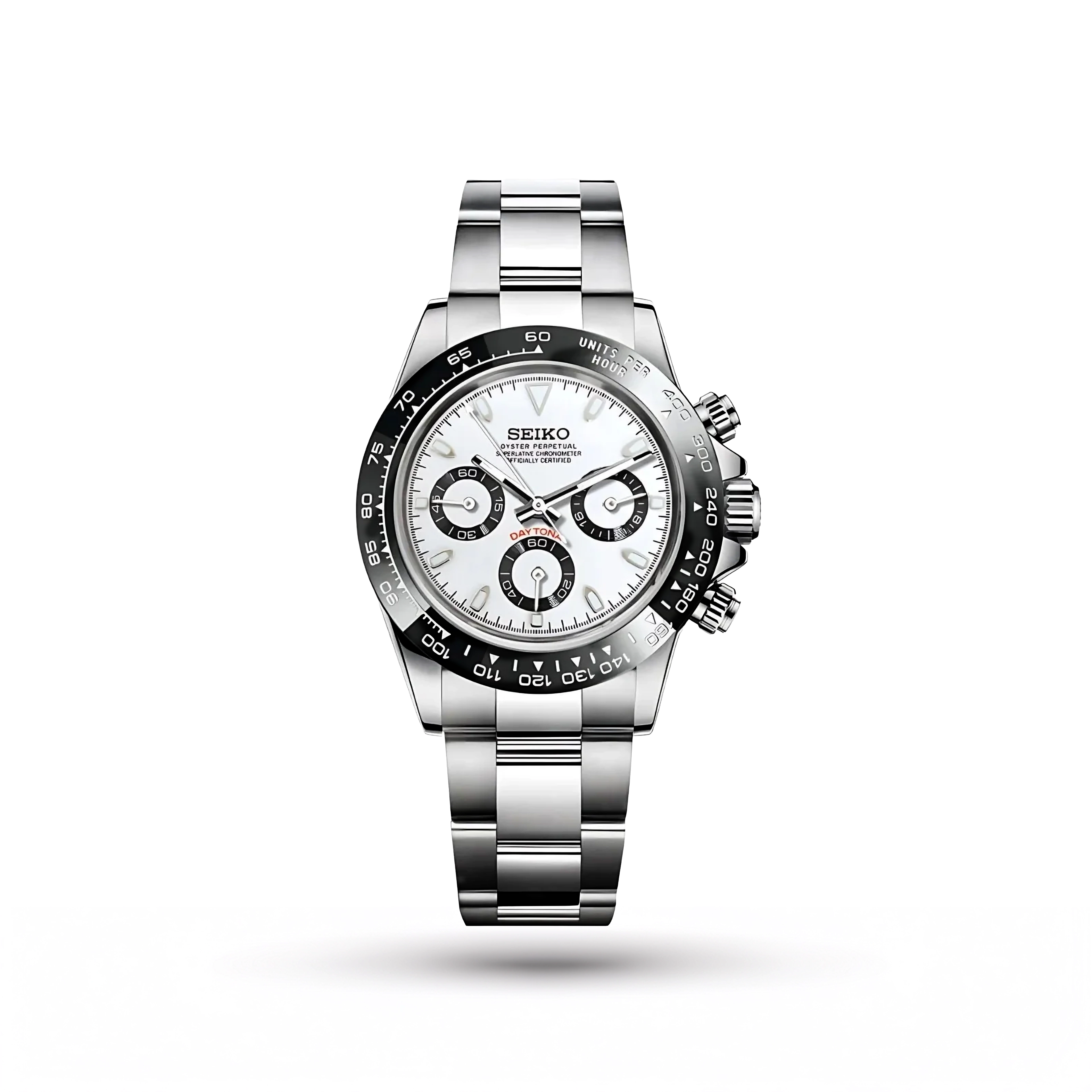 SEIKO MOD | DAYTONA PANDA | SILVER WHITE