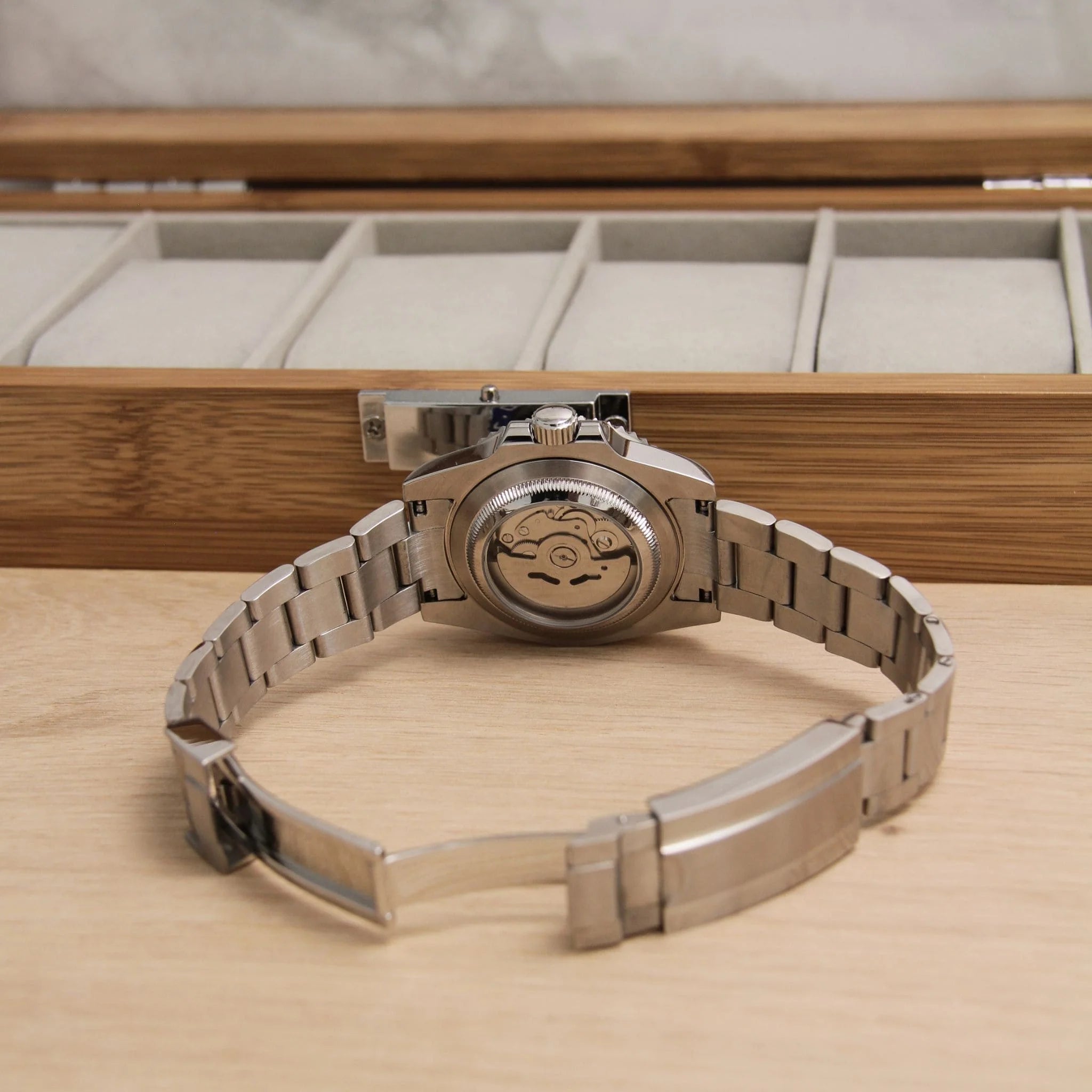 SEIKO MOD | STARBUCKS | SILVER | BLACK DIAL