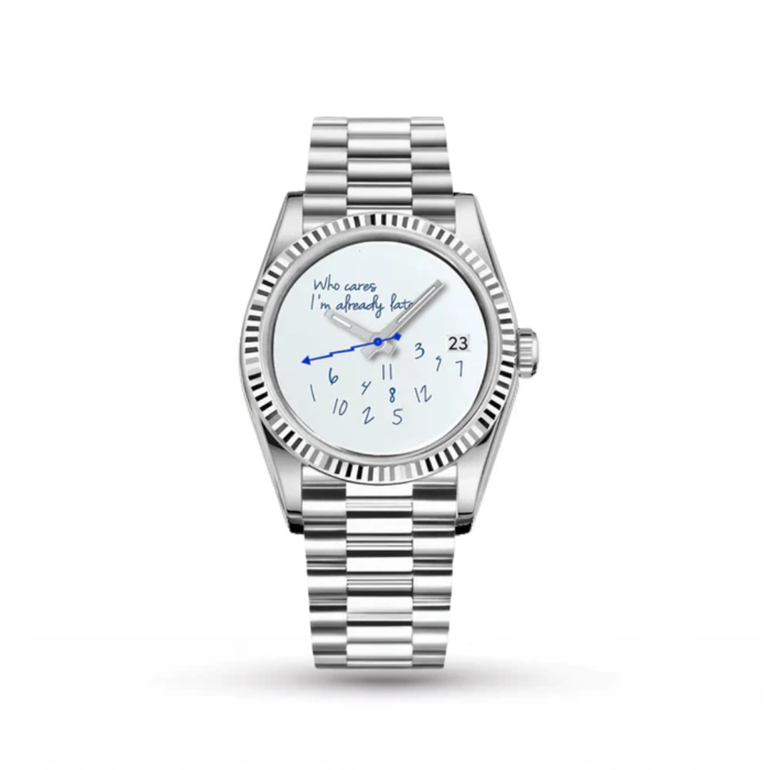 SEIKO MOD | DATE JUST | SILVER | WHITE WHO CARES DIAL