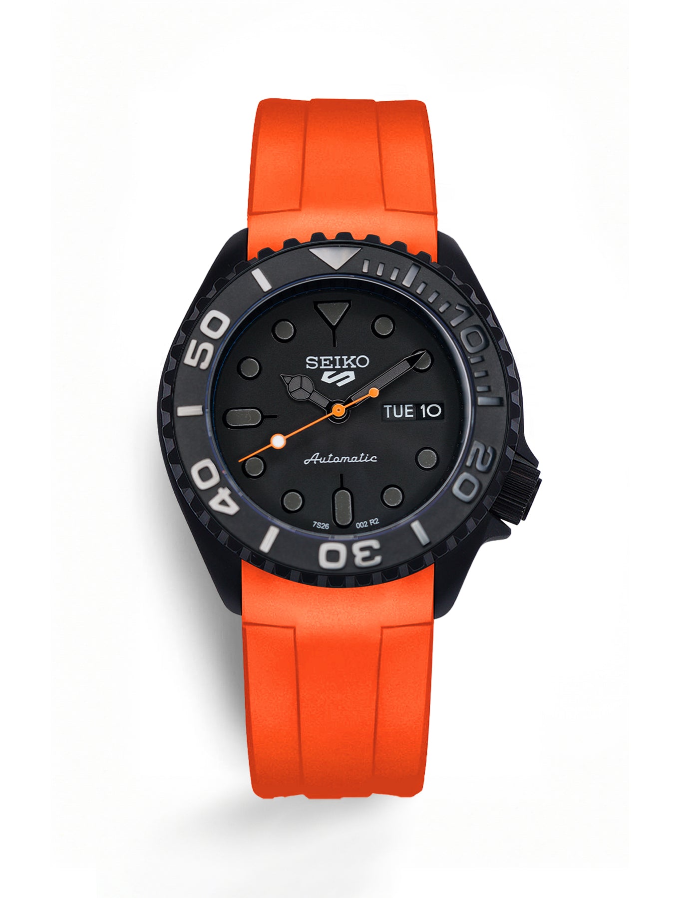 SEIKO 5 |SKX SUB SPORT BLACKOUT | ORANGE RUBBER