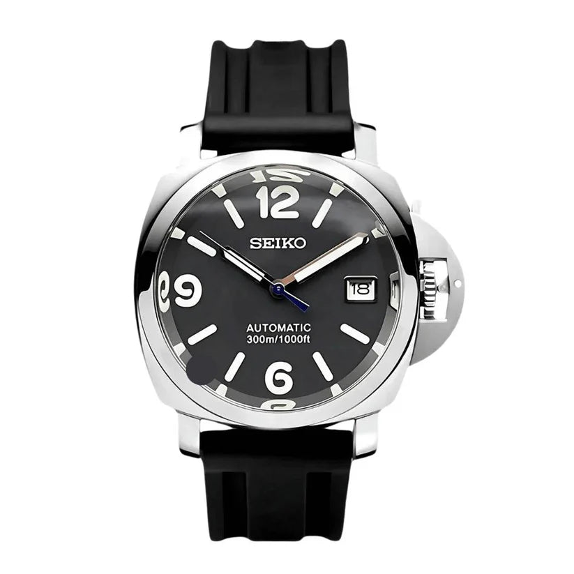 SEIKO MOD | PENARAI | BLACK DATE | BLACK INDEX DIAL