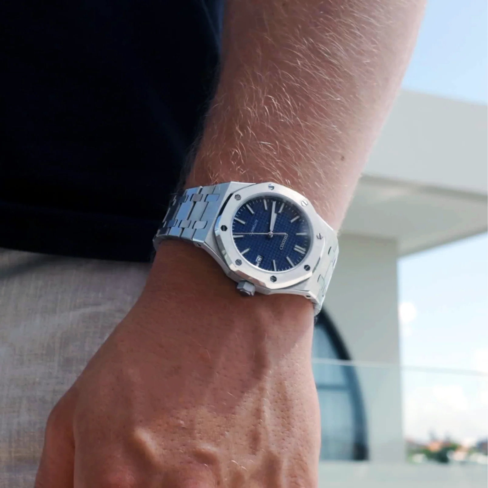 SEIKO MOD | ROYAL OAK | SILVER | BLUE INDEX DIAL