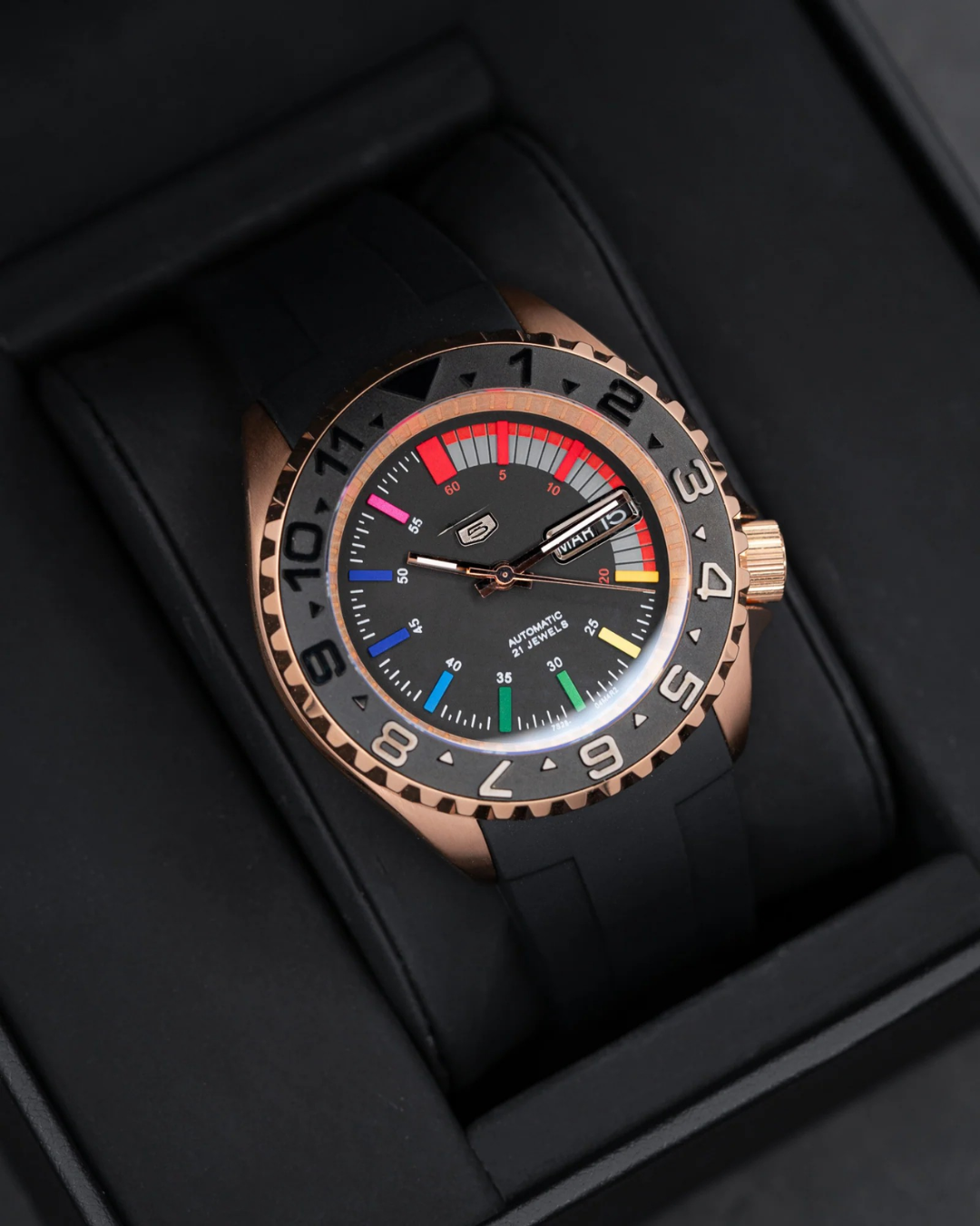 TRM Rose Gold  Rainbow Index | Black Sports Series