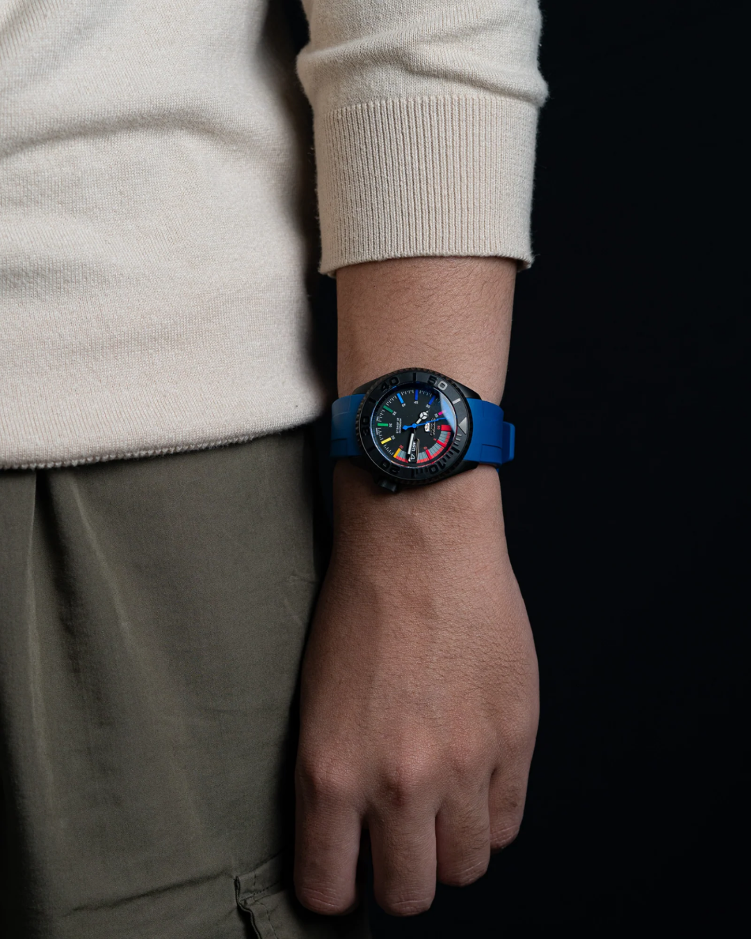 TRM All Black Rainbow Index | Blue Sports Series