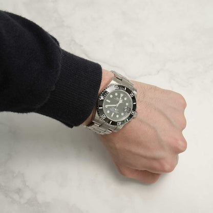 SEIKO MOD | SUBMARINER MASTER | SILVER | BLACK DIAL