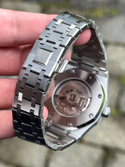 SEIKO MOD | ROAYL OAK | SILVER | TIFFANY BLUE INDEX DIAL