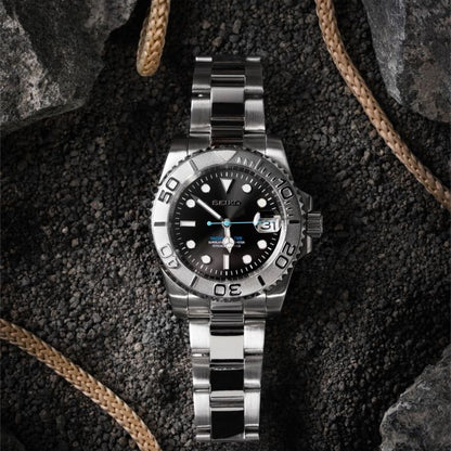 SEIKO MOD | YATCH MASTER | SILVER | SILVER INDEX DIAL