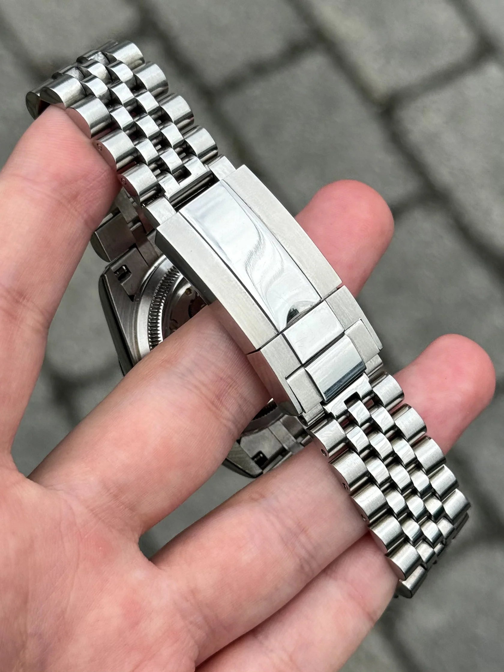 SEIKO MOD | DATE JUST | SILVER | GREEN ARABIC DIAL