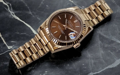 SEIKO MOD | DATE JUST | ROSE GOLD | BROWN DIAL