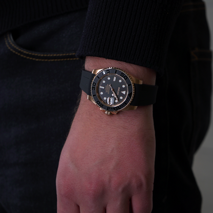 Seikomariner Rosegold Rubber