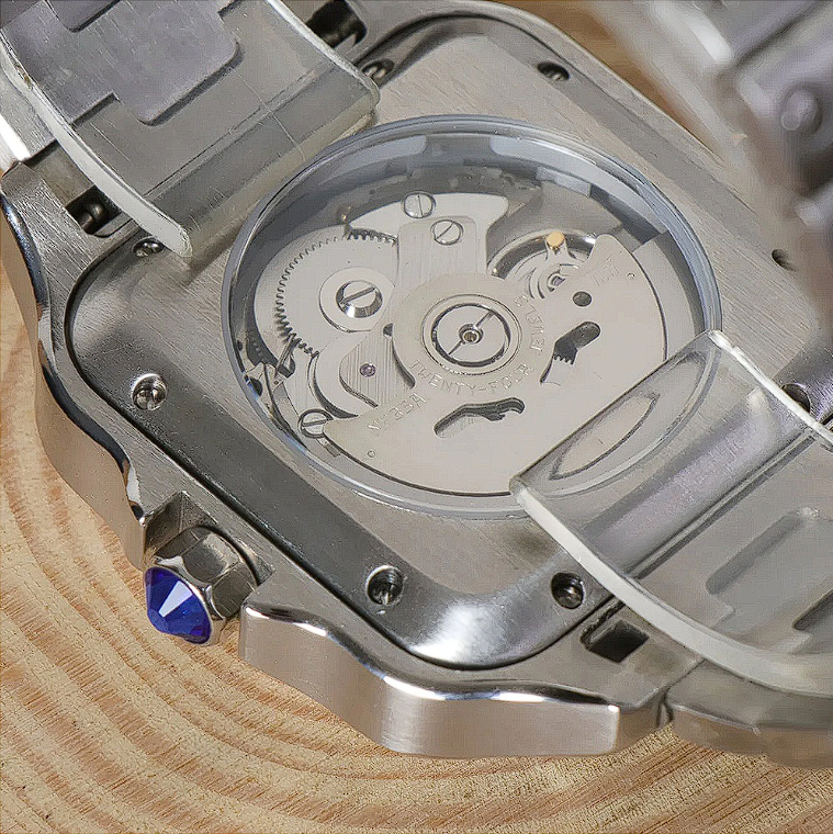 SEIKO MOD |SANTOS |GOLDEN TWO TONE | WHITE ROMAN DIAL