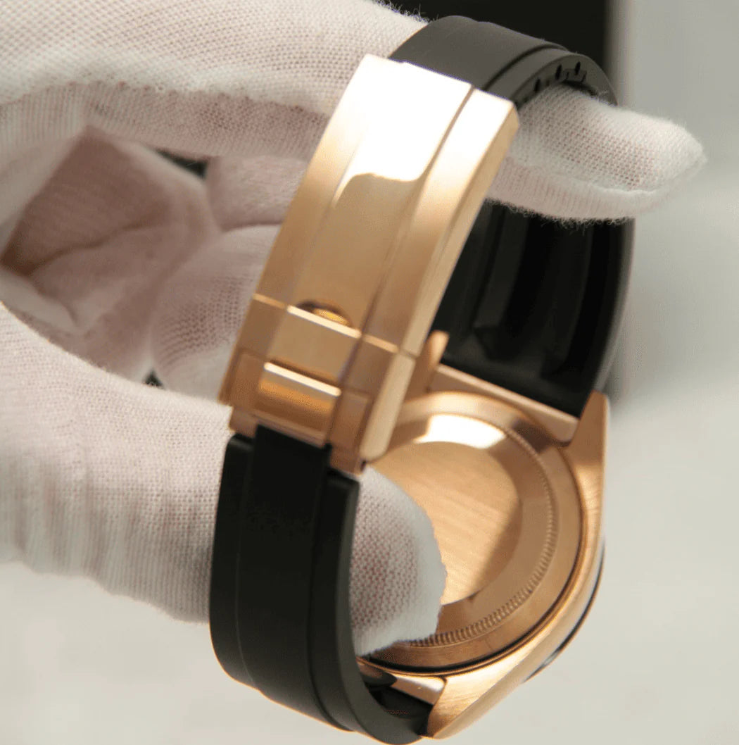 SEIKO MOD | DAYTONA ROSE GOLD | BLACK | BLACK INDEX DIAL