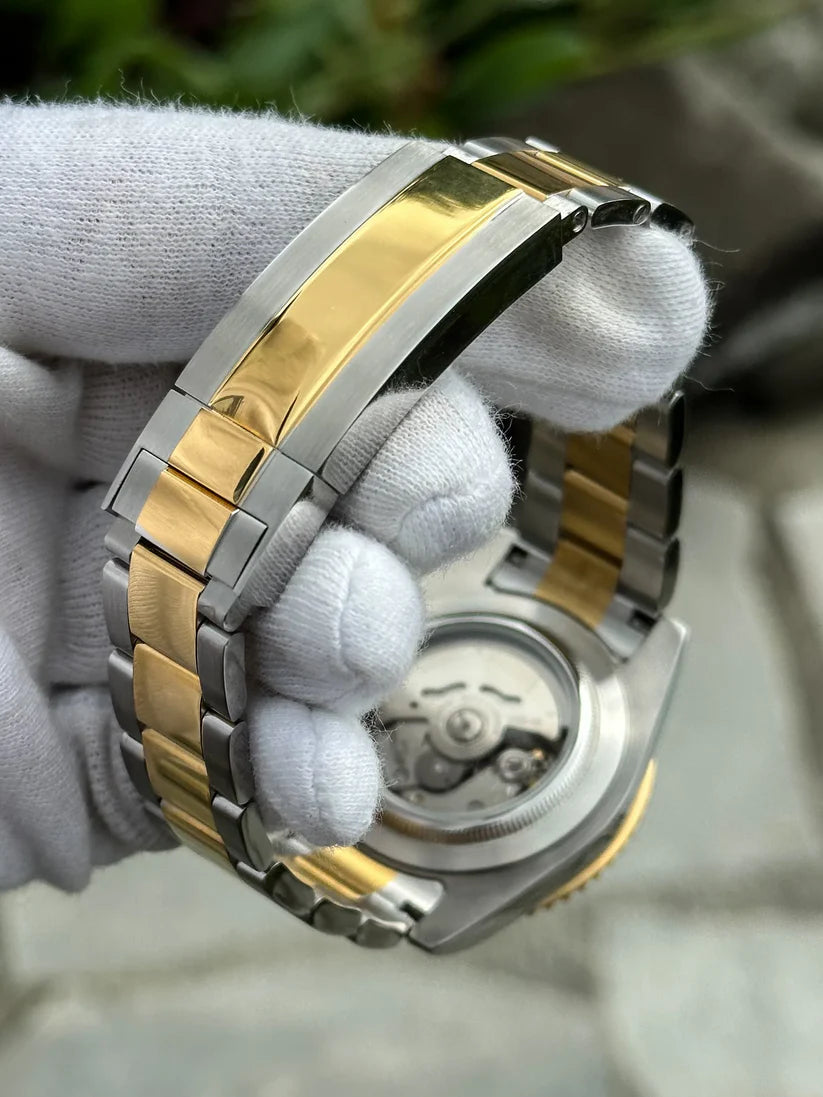 SEIKO MOD | SUBMARINER | TWO TONE | BLACK DIAL