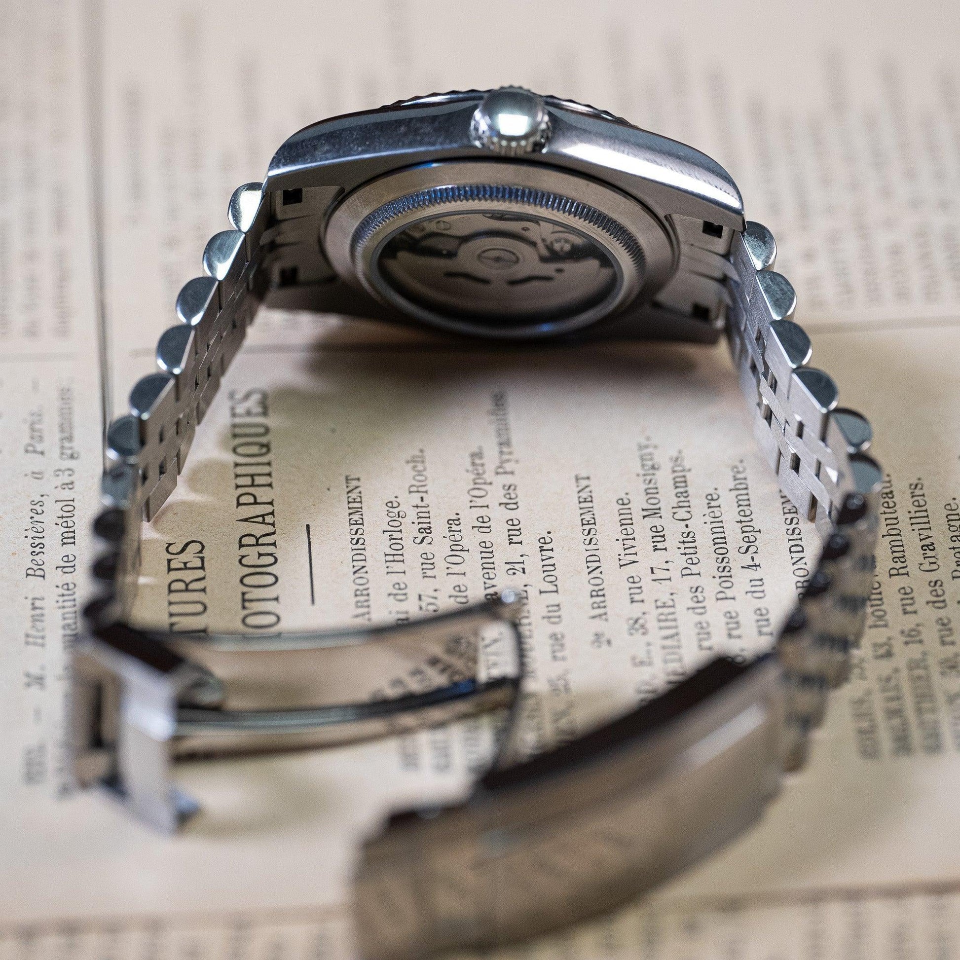 SEIKO MOD | DATE JUST | SILVER | OLIVE GREEN INDEX DIAL