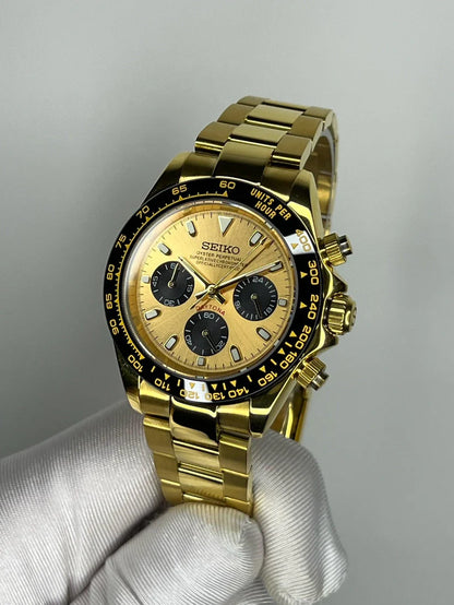 SEIKO MOD | DAYTONA GOLD | GOLD | GOLD DIAL