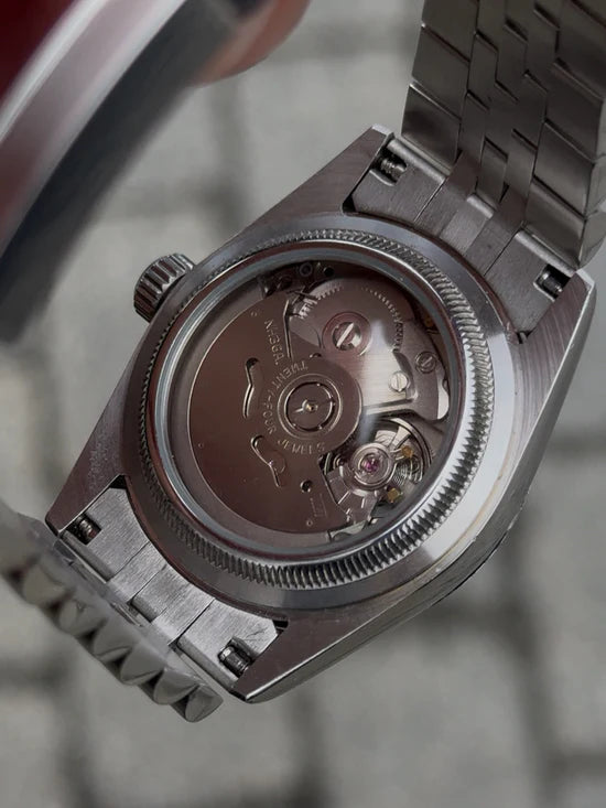 SEIKO MOD | DATE JUST | SILVER | GREEN ARABIC DIAL