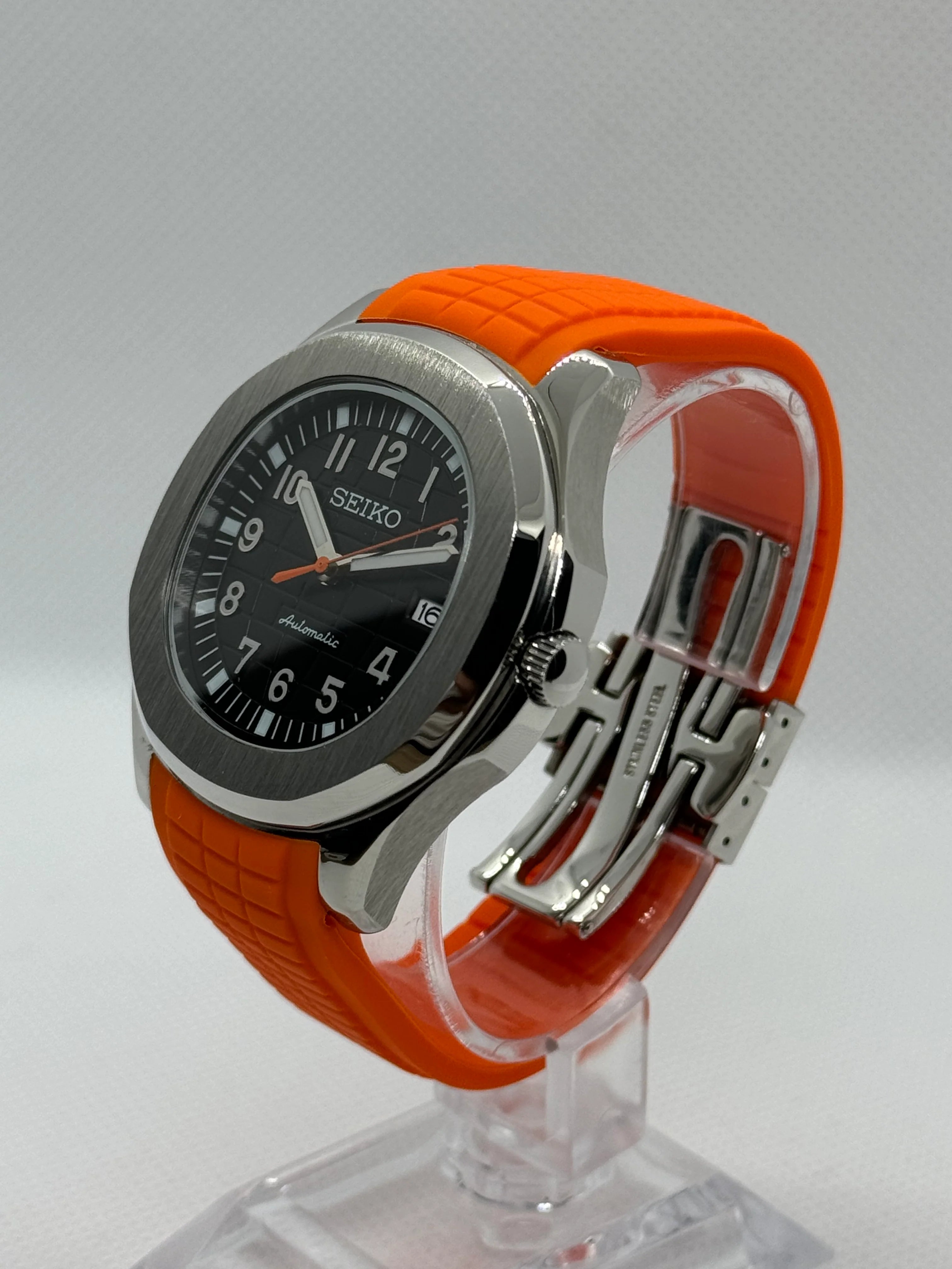 SEIKO MOD | AQUANAUT | ORANGE | BLACK NUMARIC DIAL