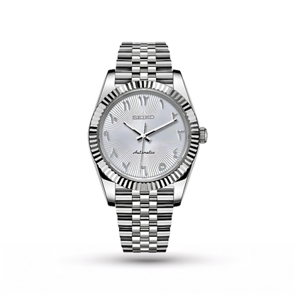 SEIKO MOD | ARABIC | SILVER | WHITE INDEX DIAL
