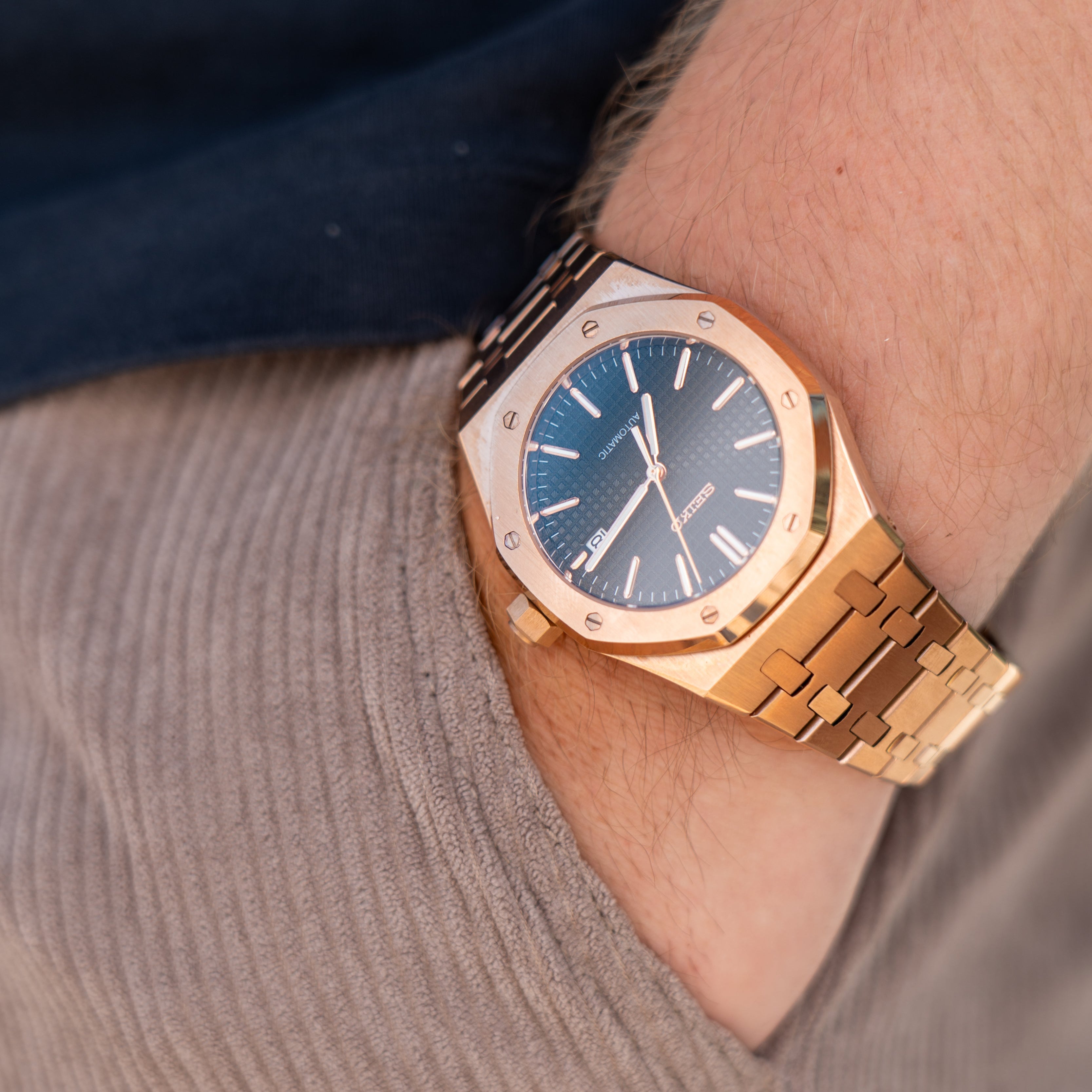 Royal Seikoak Rosegold Black