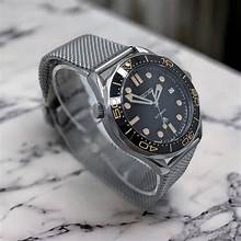 SEIKO MOD | OMEGA  | SILVER | BLACK DIAL