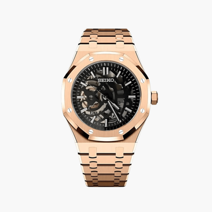Royal Seikoak Skeleton Rosegold