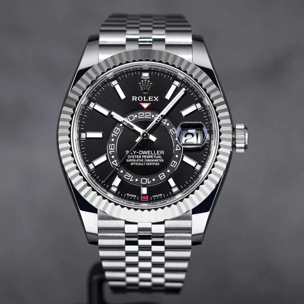 SEIKO MOD | SKY DWELLER DATE JUST | SILVER | BLACK INDEX DIAL