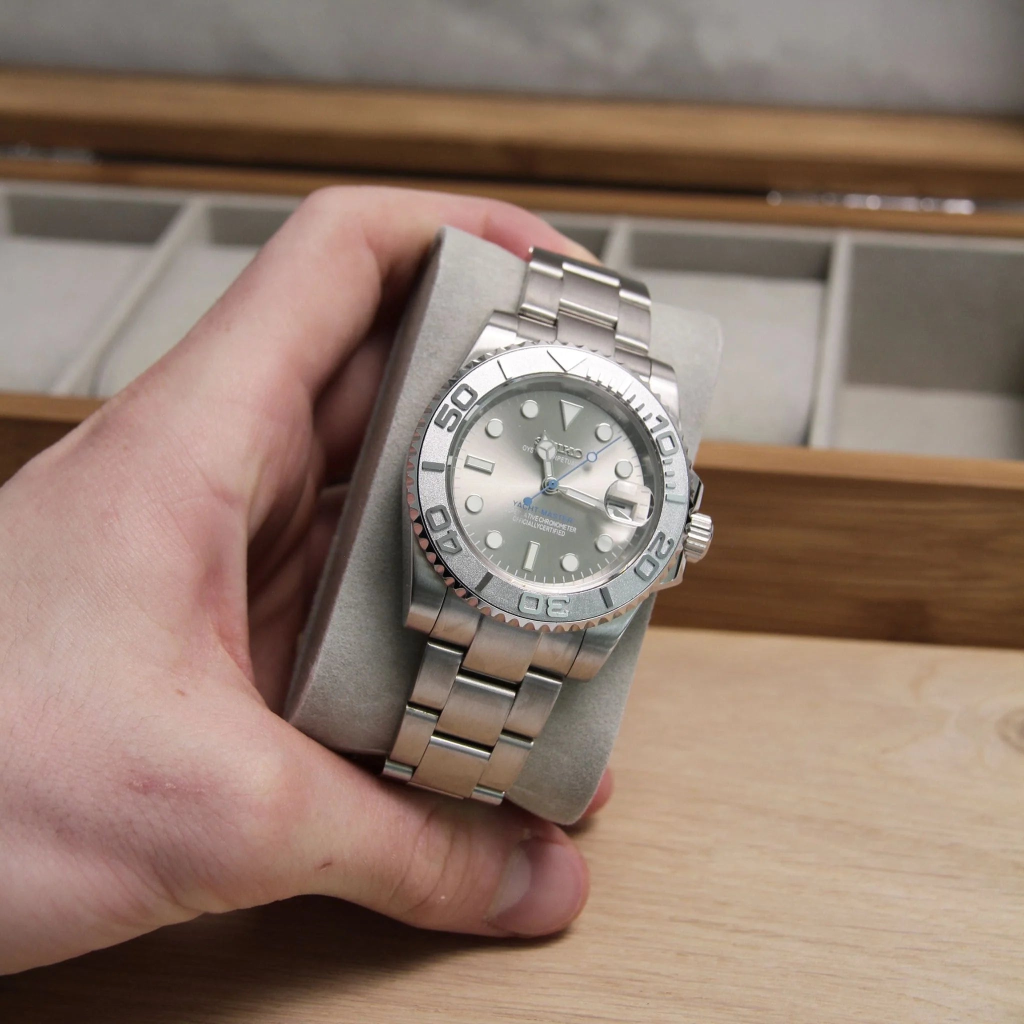 SEIKO MOD | YATCH MASTER | SILVER | SILVER INDEX DIAL