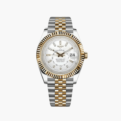 SeikoDweller Twotone White