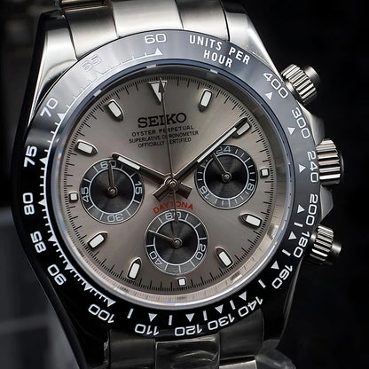 SEIKO MOD | DAYTONA | SILVER | GREY DIAL