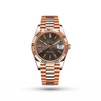 SEIKO MOD | DATE JUST | ROSE GOLD | BROWN DIAL