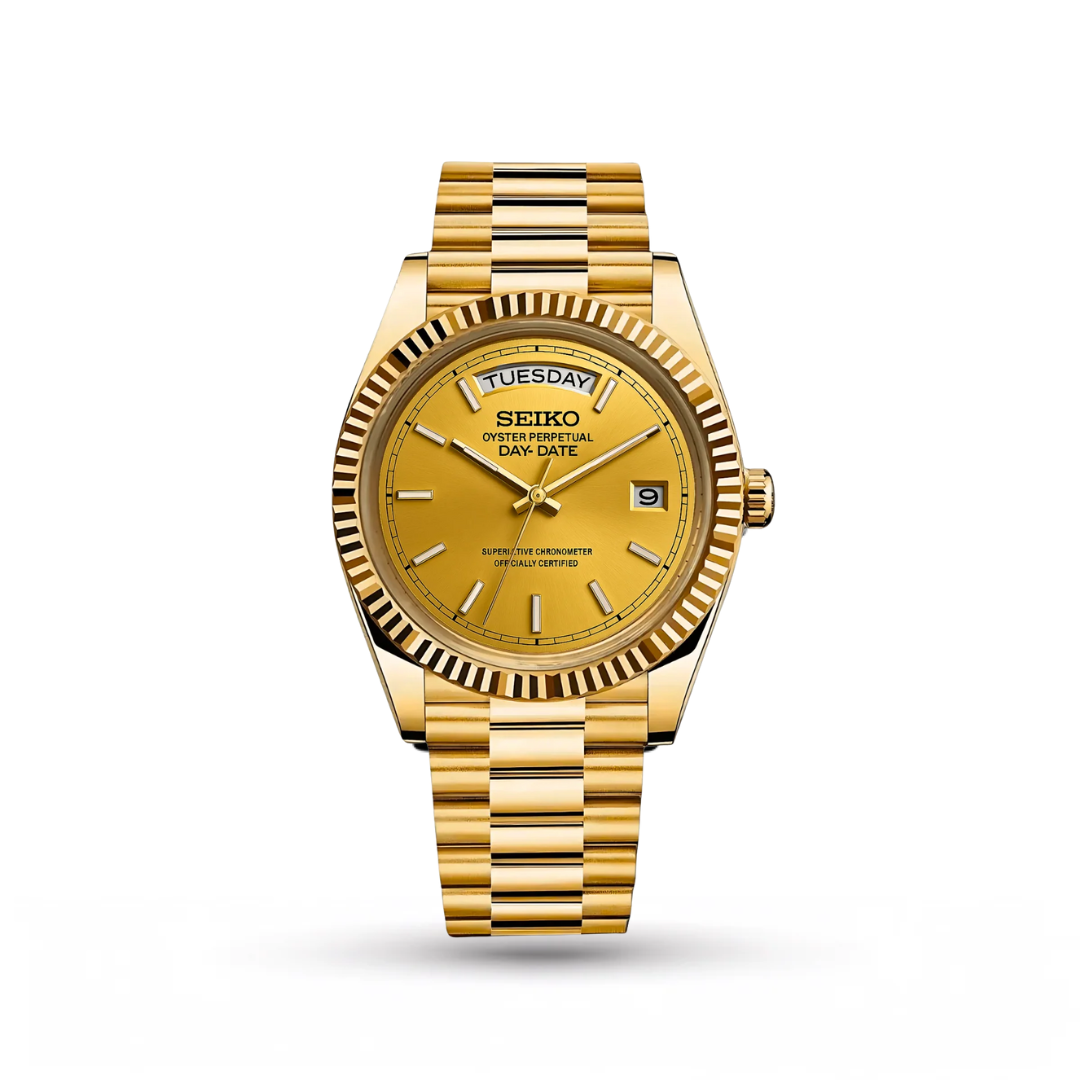SEIKO MOD | DAY DATE | GOLDEN | GOLDEN INDEX DIAL