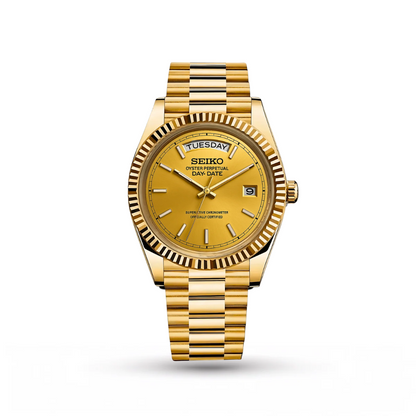 SEIKO MOD | DAY DATE | GOLDEN | GOLDEN INDEX DIAL