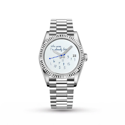 SEIKO MOD | DATE JUST | SILVER | WHITE WHO CARES DIAL