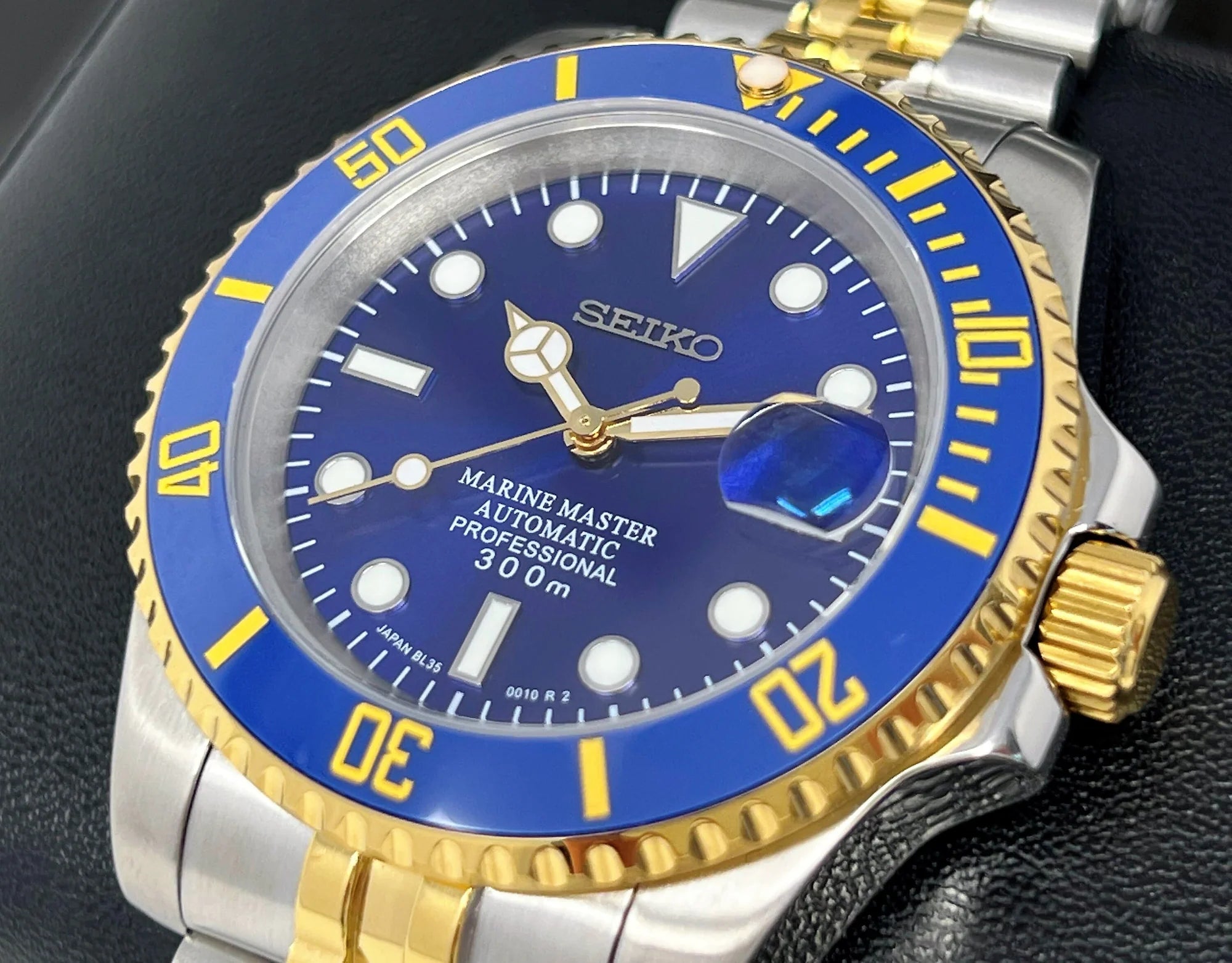 SEIKO MOD | SUBMARINER MASTER | TWO TONE | SEA BLUE DIAL