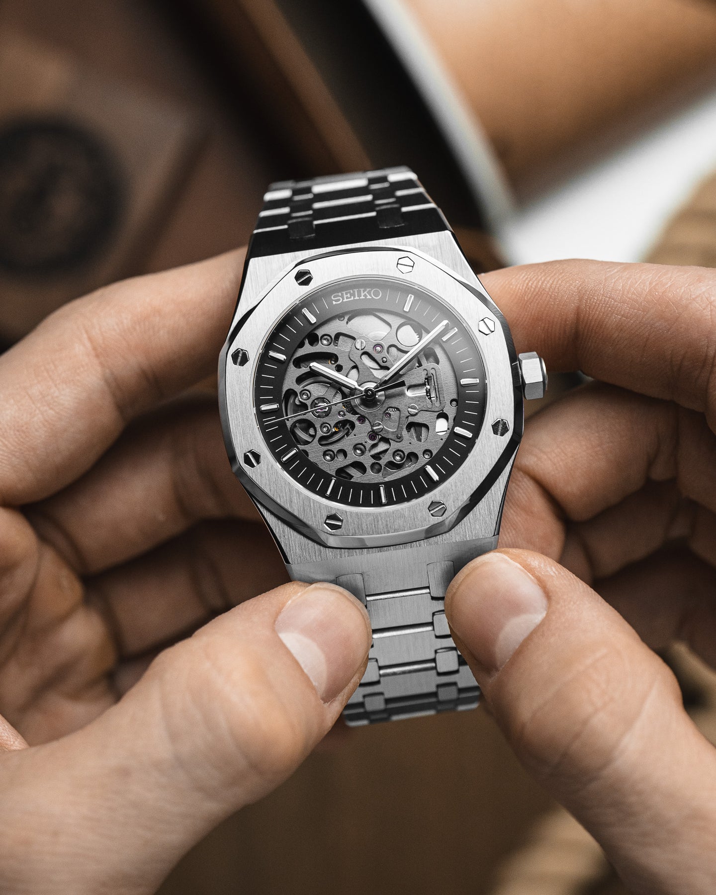 Royal Seikoak Frosted Skeleton