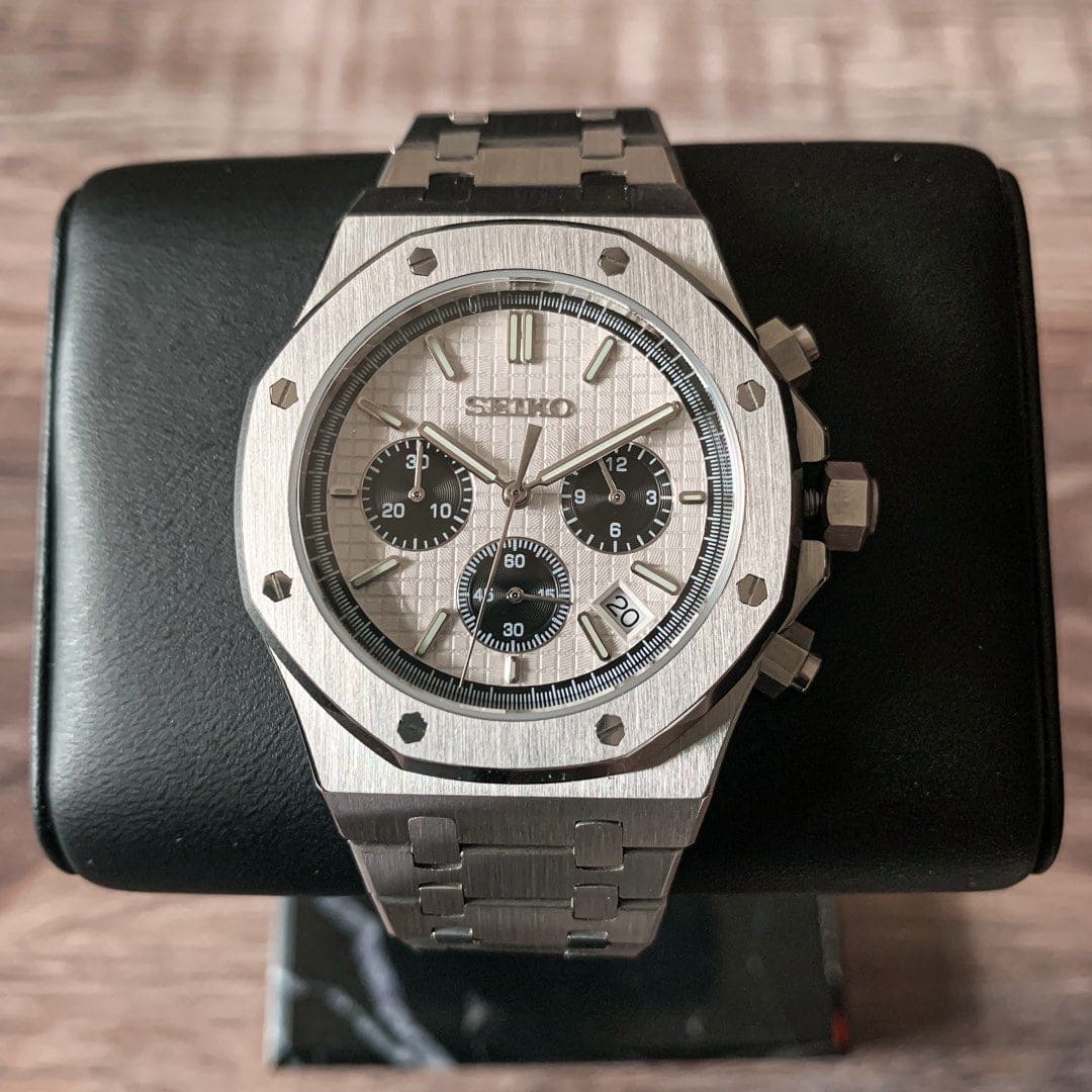 SEIKO MOD | ROYAL OAK | SILVER | WHITE INDEX DIAL