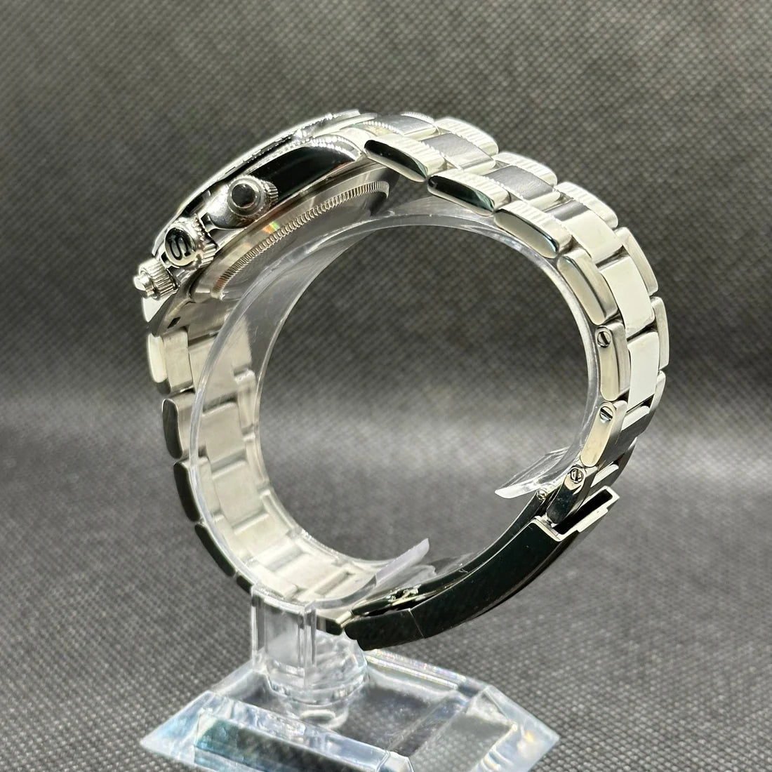 SEIKO MOD | DAYTONA| SILVER | BLACK DIAL