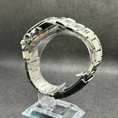 SEIKO MOD | DAYTONA| SILVER | BLACK DIAL