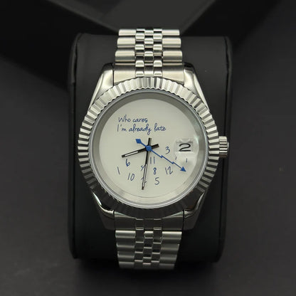 SEIKO MOD | DATE JUST | SILVER | WHITE WHO CARES DIAL