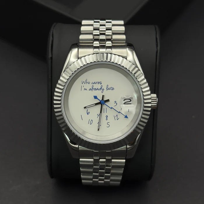 SEIKO MOD | DATE JUST | SILVER | WHITE WHO CARES DIAL