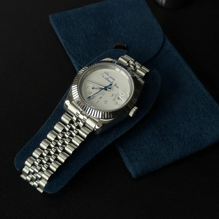 SEIKO MOD | DATE JUST | SILVER | WHITE WHO CARES DIAL